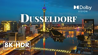 Dusseldorf Germany in 8K ULTRA HD HDR 60 FPS Video by Drone [upl. by Alael425]