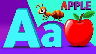 A for apple  B for ball  C for cat  abcd phonic Song nursery rhymes playpacket [upl. by Montanez]