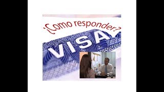 Preguntas para la solicitud de visa americana 2020 [upl. by Iamhaj]