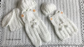 Easy crochet baby overallcraft amp crochet baby rompers [upl. by Atrim778]