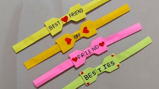 How To Make Friendship Band  Friendship Band Making at Home  Friendship Gift Ideas  Handmade Band [upl. by Meador146]