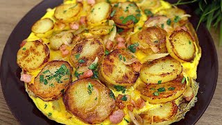 Ein einfaches und leckeres Rezept für Kartoffeln mit Speck und Eiern [upl. by Kareem]