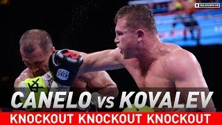 Canelo Alvarez stuns Sergey Kovalev with vicious TKO in the 11th round  Highlights  CBS Sports HQ [upl. by Tloc]