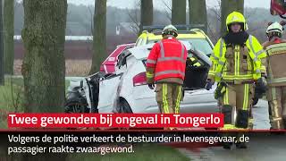 1 persoon in levensgevaar en 1 zwaargewonde bij ongeval in Tongerlo [upl. by Asilrac542]