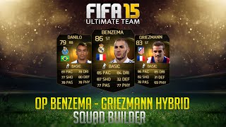 FIFA 15 ULTIMATE TEAM  OP 600K HYBRID SQUAD BUILDER FT BENZEMA IF amp GRIEZMANN IF  HD [upl. by Salsbury]