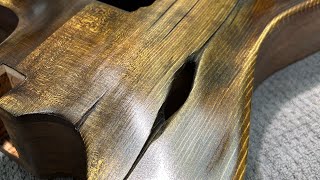 EASY way to RELIC A Guitar Custom Dubova Archtop Guitar [upl. by Pooley764]