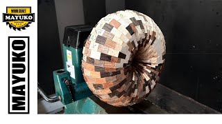 SEGMENTED TORUS woodturning [upl. by Enisaj]