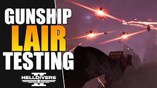 Helldivers 2  Gunship Destruction Testing amp Tips for support weapons [upl. by Lyret]