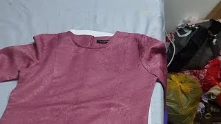 How to sewing baju kurung moden [upl. by Tanney]