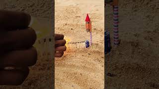 Rocket Amazing Experiment 😱Diwali crackers testing 🔥🎆 shorts shortvideo [upl. by Allebram845]