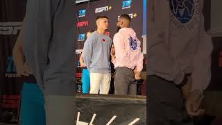 XANDER ZAYAS VS QUINCY LAVALLAIS FACE OFF AHEAD OF ESPN COMAIN EVENT BOUT [upl. by Mccartan]