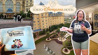 Checking into the Tokyo Disneyland Hotel  vacation package room tour park shennanigans [upl. by Albert]