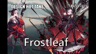 Arknights Frostleaf  Character Design Hot Take shorts [upl. by Brier]