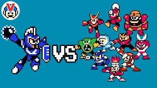 Knight Man VS Robot Masters  Mega Man CPU Battle [upl. by Mela]