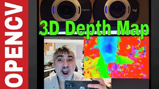 3D Stereo Depth Vision with 2 Cameras  OpenCV Python Tutorial [upl. by Kcirdahc]