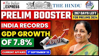 1 Sept 2023 Current Affairs  Hindu Newspaper  Daily Current Affairs  1 Sept 2023 NewsPaper [upl. by Ledda]