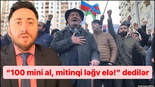 100 min veririk mitinqi ləğv elə dedilər rədd etdim  Tural Sadıqlı [upl. by Acinom]