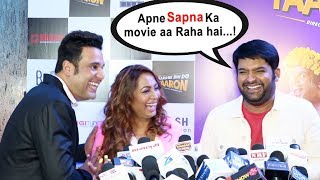 Kapil Sharma and Krushna Abhishek Back To Back FUNNY Moments At MARNE BHI DO YAARON Trailer Launch [upl. by Edson]