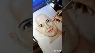 Painting of jayakishori 🙏💖🥰by abhisarikaarts critive art trendingshorts viralvideo artist [upl. by Anirtik]