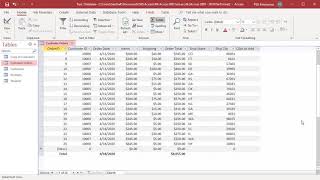 How to Add Total Row to a Datasheet in MS Access  Office 365 [upl. by Mohammad970]