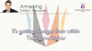 Danny Saucedo  quotAmazingquot Unofficial Karaoke version [upl. by Eilyr]