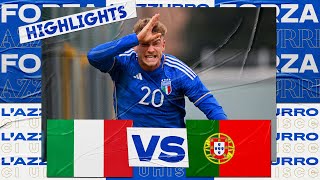 Highlights ItaliaPortogallo 21  Under 20  Elite League [upl. by Curson874]