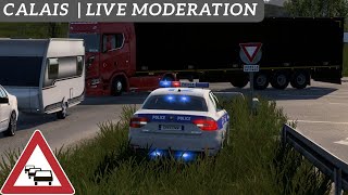 👮‍♂️TruckersMP ADMIN near CALAIS  Live Moderation [upl. by Leontyne857]