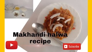 Makhandi halwa banane ka tarika Makhandi halwa kaise banta hai How to cook sooji ka halwa [upl. by Wilburn140]