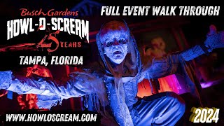 HowlOScream 2024 Busch Gardens Williamsburg buschgardens halloween themepark [upl. by Griff]