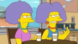 The simpsons  Patty and Selmas real hair [upl. by Nomolos]