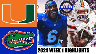 19 Miami vs Florida  Full Game Highlights  2024 College Football Highlights [upl. by Ryder]