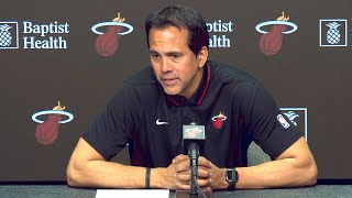 Erik Spoelstra PostGame Interview  New Orleans Pelicans vs Miami Heat [upl. by Nabe]