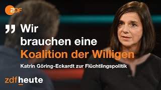 Katrin GöringEckardt zur Flüchtlingspolitik Europas  Markus Lanz vom 17 September 2020 [upl. by Yrollam955]