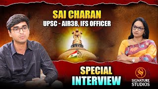 SAI CHARAN REDDY  IFS  AIR38  FULL INTERVIEW  JOURNALIST ANJALI  Signature Studios [upl. by Vinaya]