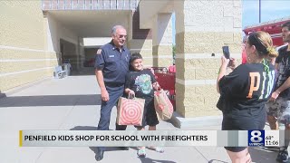 Penfield firefighters help students shop for school supplies [upl. by Notreve]