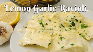 CREAMY LEMON GARLIC RAVIOLI Quick Easy amp Delicious RecipeDinner in 15 Minutes [upl. by Llecrup50]