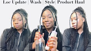 2 week Loc Update  DIY Hair Oil  Washing Locs [upl. by Nilyram]