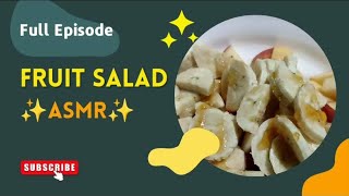 how to make FRUIT SALAD with only three ingredients ✨ASMR✨ [upl. by Jeramie]