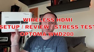 Optoma WHD200 Wireless HDMI Transmiter Reciever Review [upl. by Loftus]