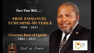 TRIBUTE amp MEMORIAL SERVICE IN HONOUR OF PROF EMMANUEL TUMUSIIME MUTEBILE [upl. by Iyre]