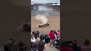 Incredible Ghanyu Zhou F1 Crash  Silverstone 2022 [upl. by Knowlton7]