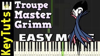 Troupe Master Grimm from Hollow Knight  Easy Mode Piano Tutorial Synthesia [upl. by Rem]