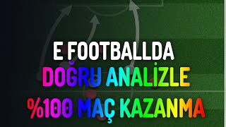 E FOOTBALLDA RAKİP ANALİZLERİYLE GOL ATMAK ÇOK KOLAY [upl. by Niel858]