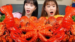 해물 FLEX 🐙 문어 랍스터 해물찜 레시피 먹방 feat 만리 Double Octopus Lobster Seafoodboil Jjamppong Mukbang Ssoyoung [upl. by Abbotsun576]