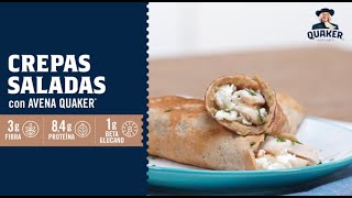 Crepas Saladas con Avena Quaker® [upl. by Nnyleuqaj]