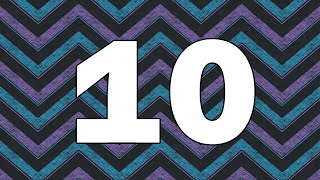 010  Countdown Timer  Blue and Purple Chalkboard Chevron [upl. by Jonie490]