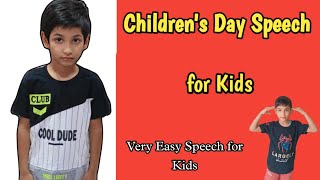 Childrens Day Speech for Kids  English Speech on Childrens Day [upl. by Ahrens]