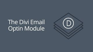 The Divi Email Optin Module [upl. by Ennywg]