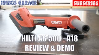 HILTI AG 500  A18 CutoffGrinder Tool Review amp Demo [upl. by Ivz]