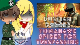 GATE React to RUSSIAN BADGER Tomahawking spider for trespassing [upl. by Hintze169]